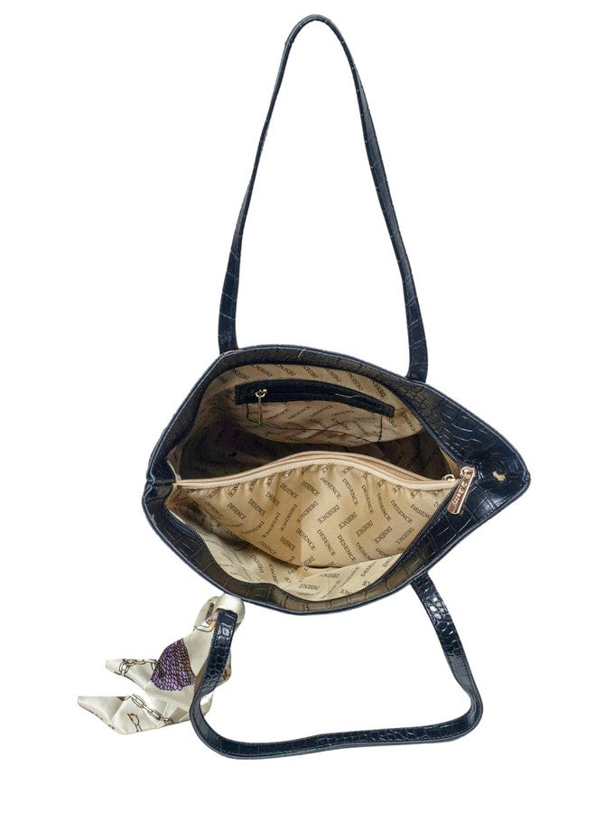 Donicy Stylish Croco Tote Bag - Image 4