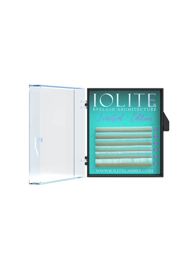 IOLITE رموش كلاسيكية ملونة أومبري بيضاء بكرل 7T مزيج 2 ، Iwbc7T