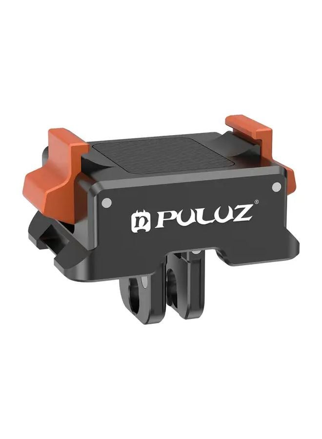 Puluz Quick Release Mount Adapter For DJI Osmo Pocket 3 Durable ABS Material Easy Camera Attachment No Battery Required Black - Image 1