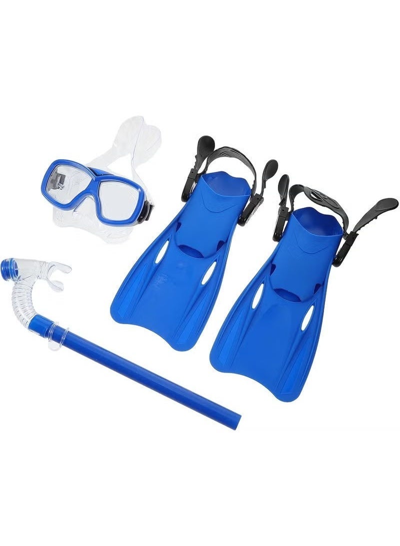 Unewshi Snorkelling Fins Set, Compact, Travel-Friendly Short Fins, Adjustable Swimming Fins, Flexible Open-Toe Design, Lightweight Diving Fins, Suitable For Snorkelling And Swimming, Suitable For Kid, Unisex(3PCS,M) - Image 5