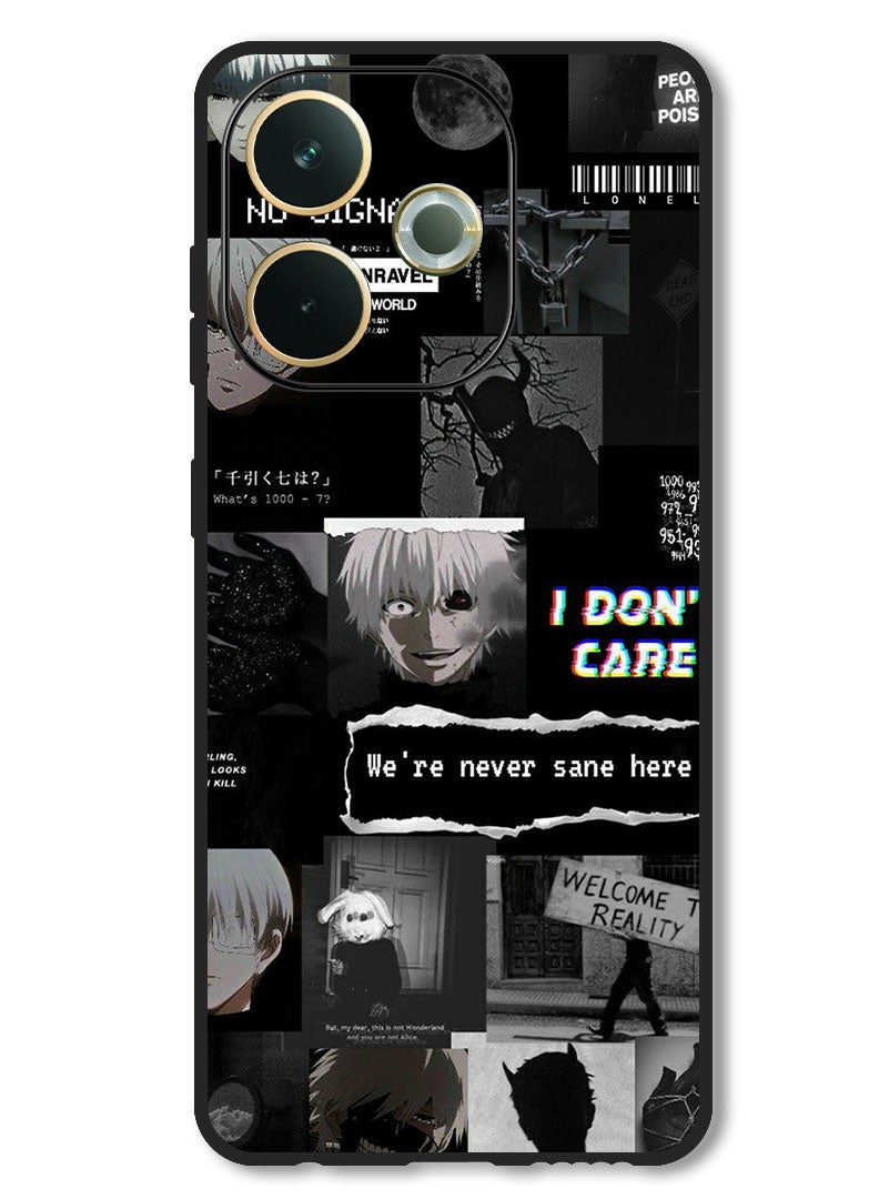 Theodor Case Compatible with Oppo A5 Pro Protection Shockproof Bumper Cover We're Never Sane Here - Image 1