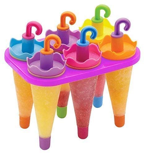 Zusaca Popsicle Molds Set 6 Pack Popsicle Makers Reusable Ice Popsicle Molds BPA Free Ice Popsicle Mold Ice Pop Mold Ice Popsicles Maker Fun for Kids and Adults Multi Color 2 pc - Image 1