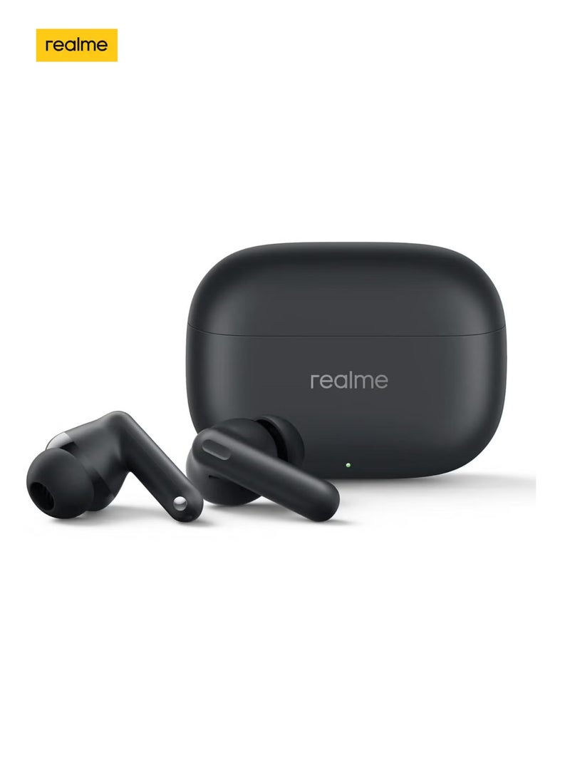 realme Buds T310 Truly Wireless in-Ear Earbuds with 46dB Hybrid ANC, 12.4mm Dynamic Bass Driver, Upto 40Hrs Battery and Fast Charging Vibrant Black - Image 2