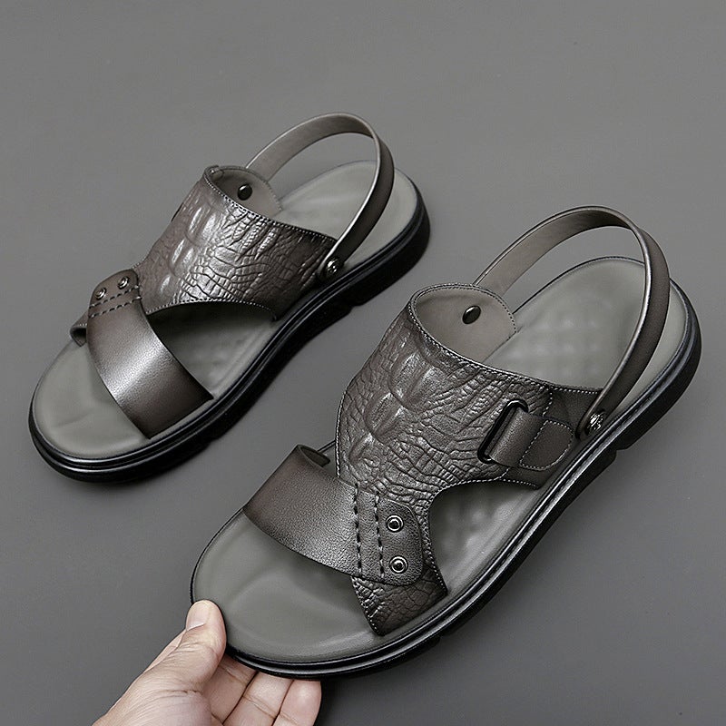 Sandals Men'S Summer Outer Wear Soft-Soled Slippers Vietnamese Casual Men'S Driving Dual-Use Waterproof Anti-Slip Beach Sandals - Image 2