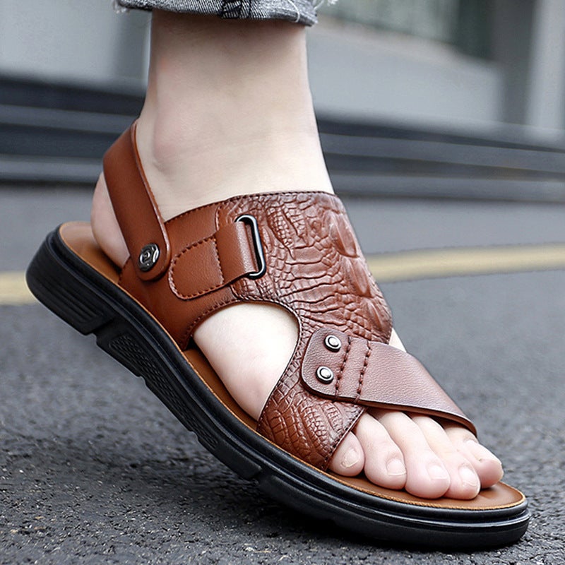 Sandals Men'S Summer Outer Wear Soft-Soled Slippers Vietnamese Casual Men'S Driving Dual-Use Waterproof Anti-Slip Beach Sandals - Image 4