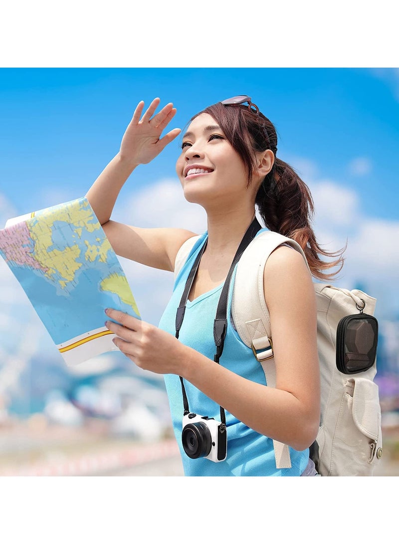 خاجول مجموعة 4 حقائب ميني شبكية، مادة نايلون شبكي متين، حقيبة تجميل شفافة وقابلة للتنفس، منظمة مستحضرات التجميل للسفر والاستخدام اليومي، اللون الأسود - Image 5