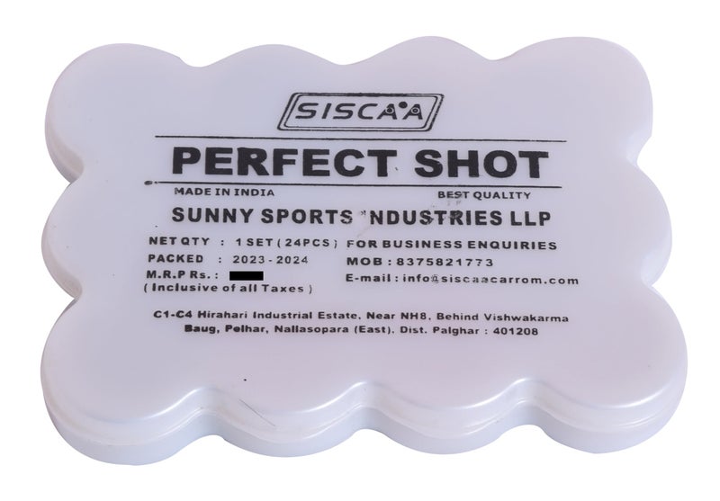 KD Willmax KD SISCAA Tournament-Grade Carrom Coins – Official Size & Weight, Approved by Indian Carrom Federation, High-Precision, Smooth Finish (Perfect Shot) - Image 4
