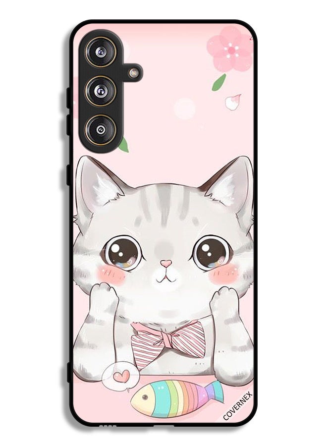 Covernex Samsung Galaxy M55 5G Protective Case Cover Cat Fish - Image 1