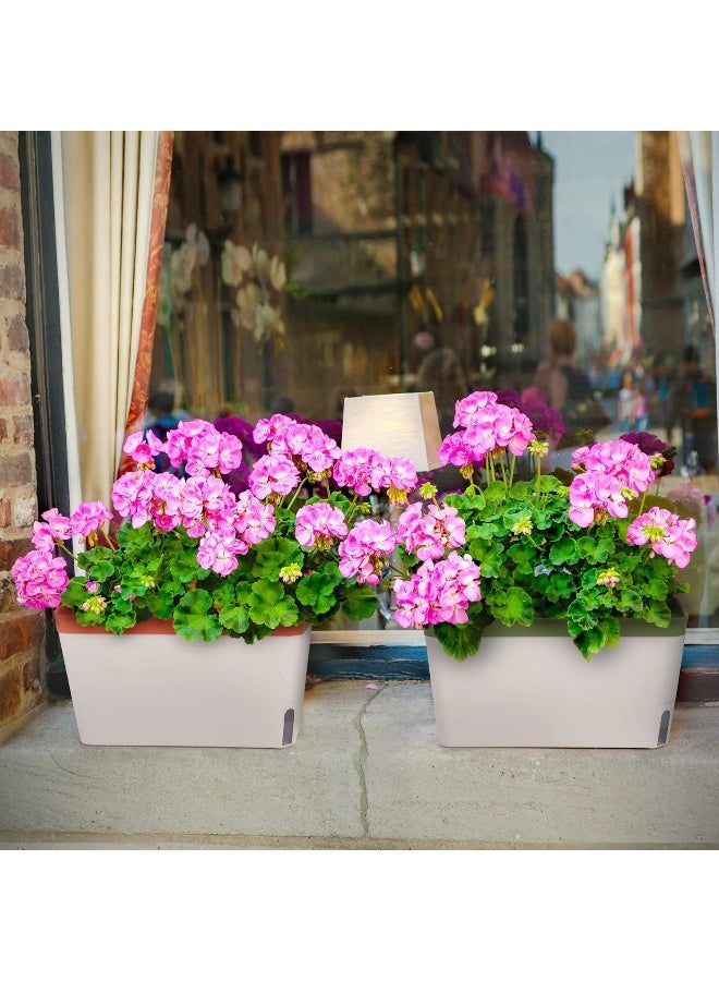 Amazing Creation Window Herb Planter Box, Vibrant Window Herb Garden, Self-Watering Rectangular Planter for Kitchen, Plants, and Succulents  - Image 3