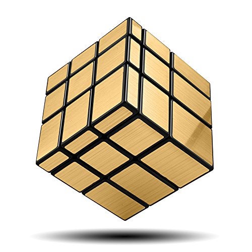 D-FantiX DFantiX Shengshou Mirror Cube 3x3 Speed Cube Gold Mirror Blocks Cube 3x3x3 Different Shapes Puzzle Cube Toys for Kids Adult - Image 1
