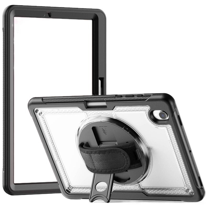 LL Clear Samsung Tab Clear Back Case Compatible with Samsung Galaxy Tab S11 with Pencil Holder with Protective Cover Stand Function and Daily Tablet Carry - Image 1