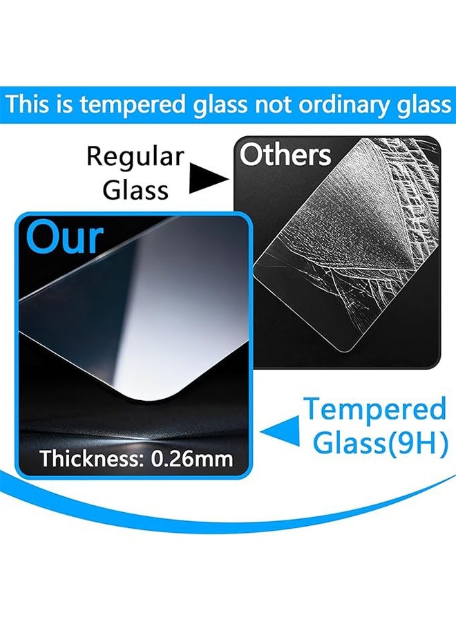 واقي شاشة مكون من قطعتين متوافق مع كاميرا كانون باور شوت SX740 HS و SX730 HS الرقمية، غطاء حماية صلب من الزجاج المقوى المقاوم للخدش - Image 5