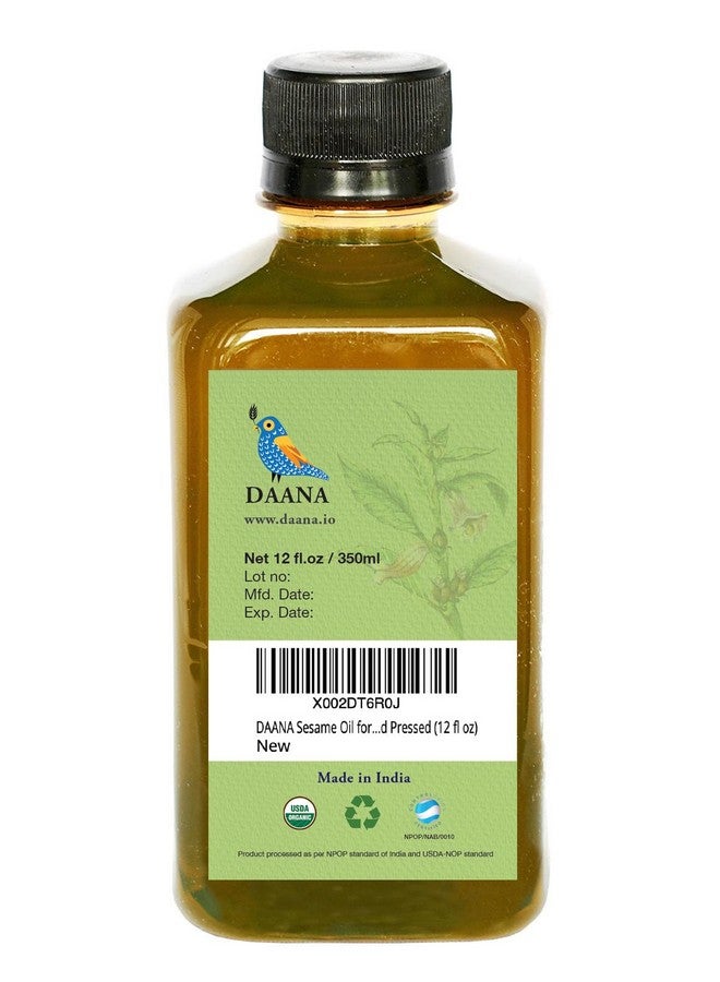 دانا زيت السمسم دانا للبشرة: معتمد عضويًا من وزارة الزراعة الأمريكية، بكر ممتاز، معصور على البارد (12 أونصة سائلة) - Image 5