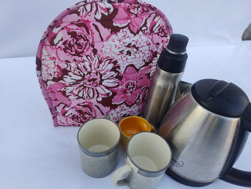 Malan Bai Mandala Tea Cozy Cover Hand Block Winter Tea Cozy Cotton Tea Kettle Warmer Pot Cover Hot Coffee Cover Handamde Kitchen Décor Brand: Malan Bai - Image 2