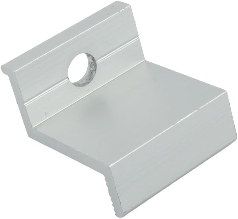 مشبك نهاية لوحة شمسية 10 قطع من سبائك الألومنيوم لإطار 30 32 35 40 مم فضي مقاوم للعوامل الجوية - Image 2