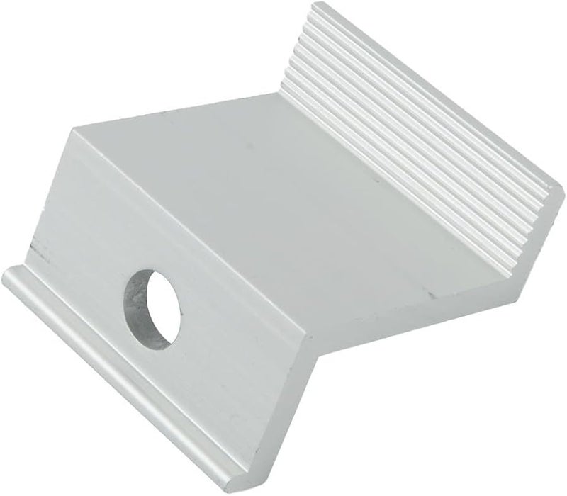 مشبك نهاية لوحة شمسية 10 قطع من سبائك الألومنيوم لإطار 30 32 35 40 مم فضي مقاوم للعوامل الجوية - Image 3