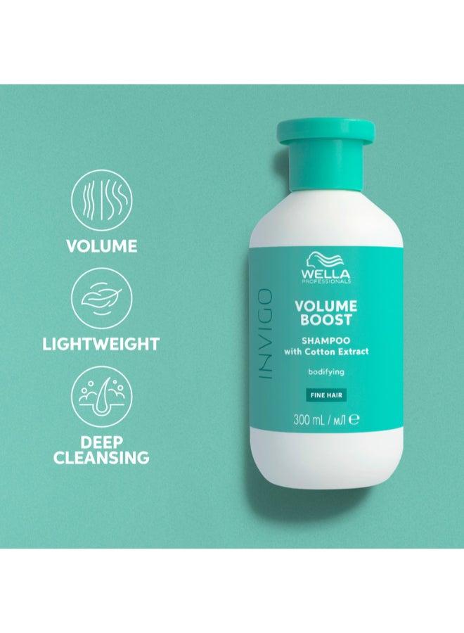 Wella Professionals Invigo Volume Boost Bodifying Shampoo 300Ml  - Image 3