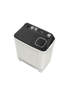 TORNADO TORNADO 7 KG Twin Tub Half Automatic Washing Machine, Mechanical Wash Timer, Intuitive Control, Durable Spin Motor, 1200 RPM, White x Black TMH-HS07C(WK)  - Image 3