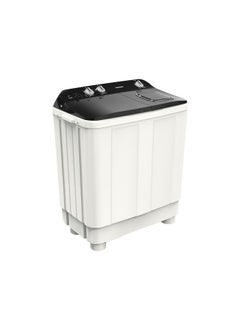 TORNADO TORNADO 7 KG Twin Tub Half Automatic Washing Machine, Mechanical Wash Timer, Intuitive Control, Durable Spin Motor, 1200 RPM, White x Black TMH-HS07C(WK)  - Image 4
