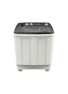 TORNADO TORNADO 7 KG Twin Tub Half Automatic Washing Machine, Mechanical Wash Timer, Intuitive Control, Durable Spin Motor, 1200 RPM, White x Black TMH-HS07C(WK)  - Image 1