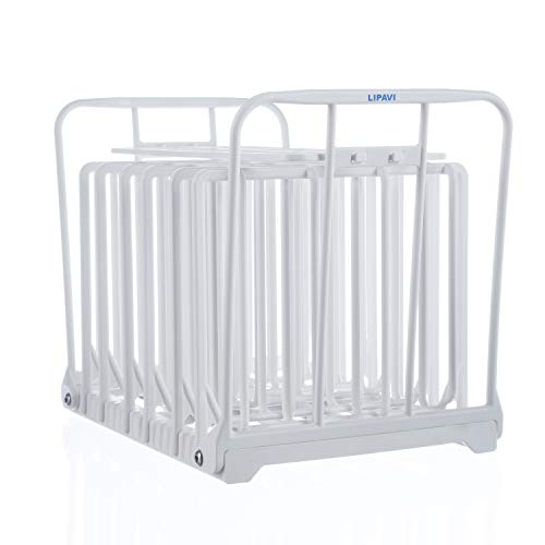 LIPAVI N15X Sous Vide Rack with Anti Float - Adjustable, Collapsible, Ensures even warming with Sous Vide Cooking - White Polycarbonate with 316L Stainless steel weights - Fits C15 Container - Image 1