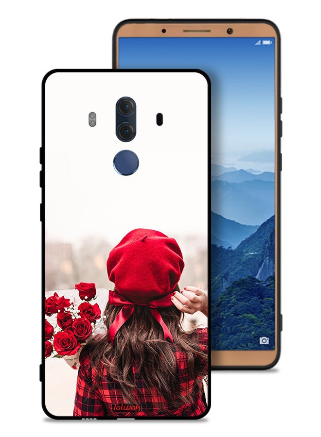 Tolwak Huawei Mate 10 Pro Protective Case Cover Holding Flowers - Image 1