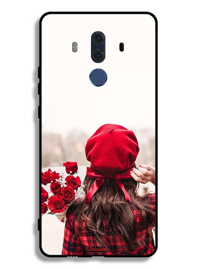 Tolwak Huawei Mate 10 Pro Protective Case Cover Holding Flowers - Image 2