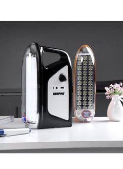 GEEPAS Lantern 200 Hours Working with Automatic Lighting  Emergency LED Lantern, Set Of 2, Rechargeable Battery, DC 12V Solar Input, High And Low Liught Option, Overheat & Over Discharge Protected  - Image 3