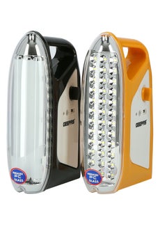 GEEPAS Lantern 200 Hours Working with Automatic Lighting  Emergency LED Lantern, Set Of 2, Rechargeable Battery, DC 12V Solar Input, High And Low Liught Option, Overheat & Over Discharge Protected  - Image 1
