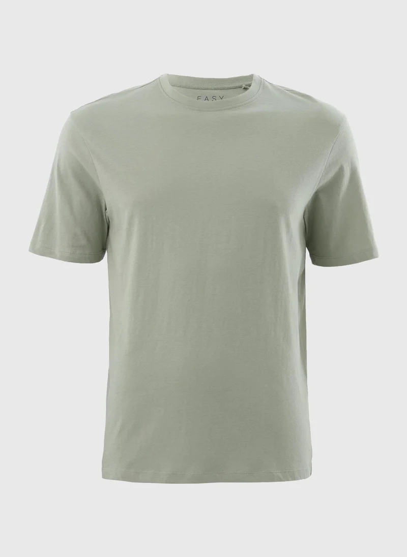 Matalan Sage Essential Crew Neck T-Shirt