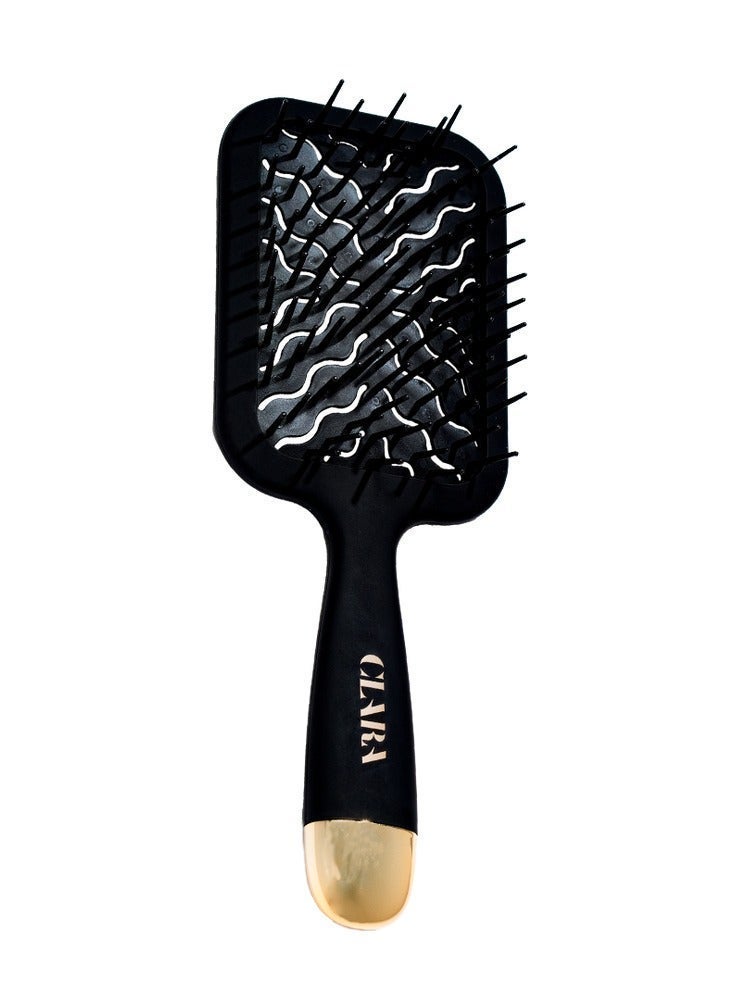 CLARA The Everyday Essentials Pink Bundle – CLARA Pink Travel Beauty Bag, Black Wide Paddle Hair Brush & Pink Hair Clips Set - Image 3