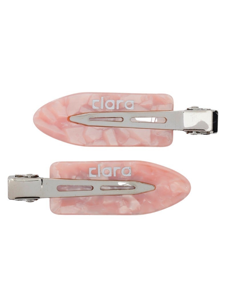 CLARA The Everyday Essentials Pink Bundle – CLARA Pink Travel Beauty Bag, Black Wide Paddle Hair Brush & Pink Hair Clips Set - Image 4
