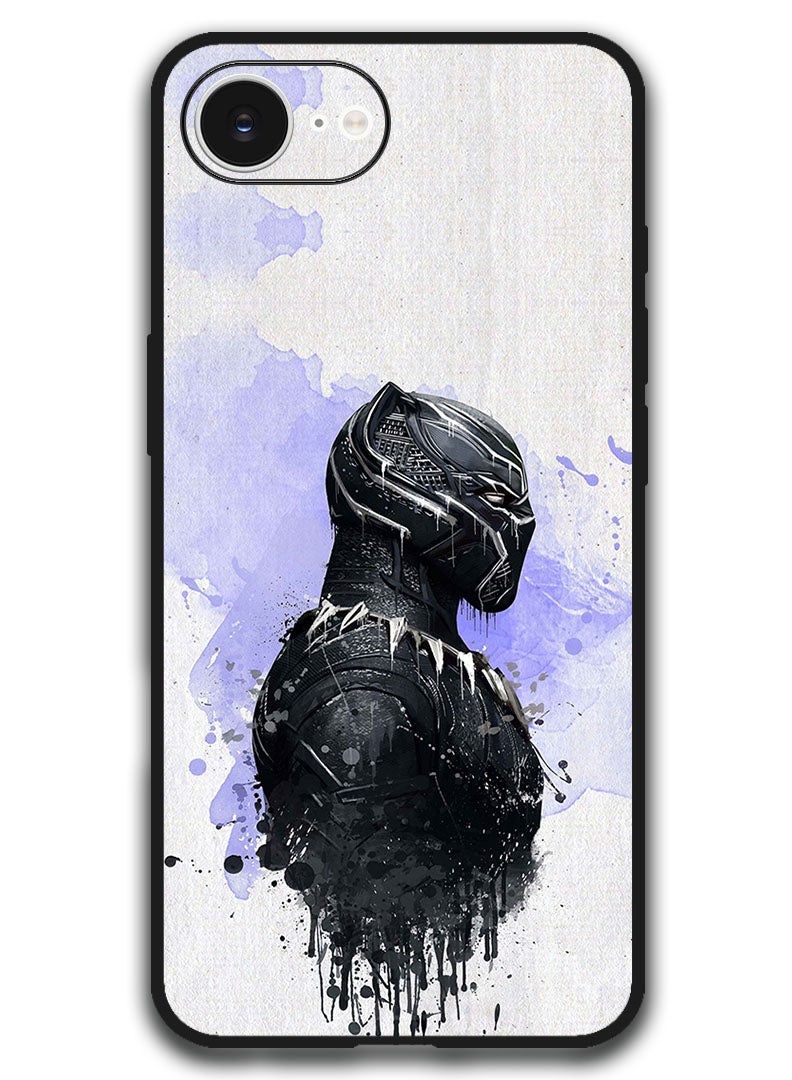 Theodor Case Compatible with Apple iPhone 17e / 16e 6.1 Inch Protection Shockproof Bumper Cover - Black Panther - Image 1