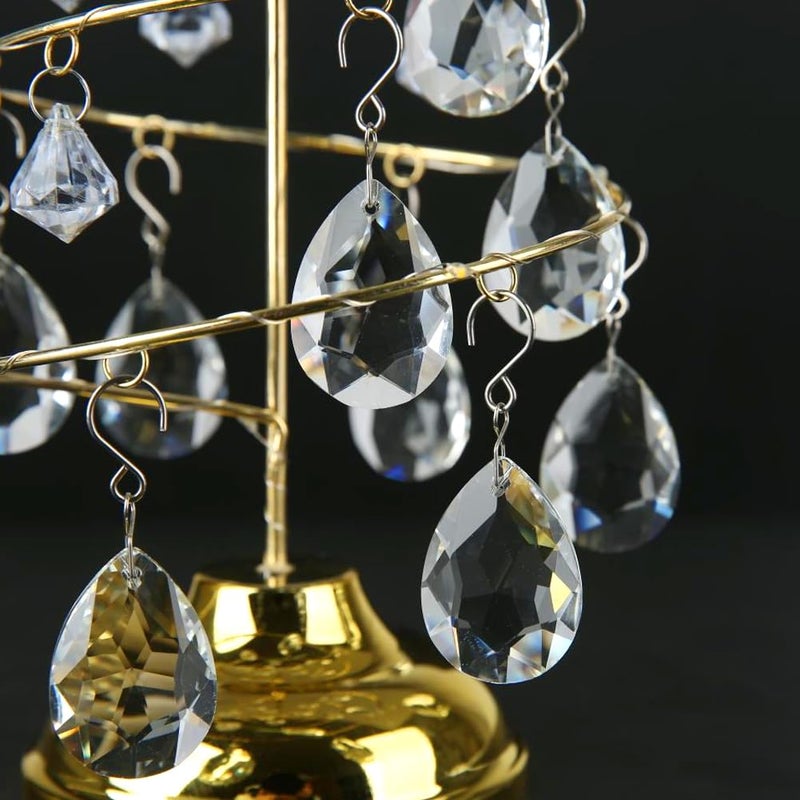 HYBEADS 10pcs 38mm Crystal Suncatcher, Hanging Clear Teardrops Crystals Chandelier Parts Prisms Pendants with Hook for Windows Lamp Christmas Tree Decorations Home Decor - Image 4