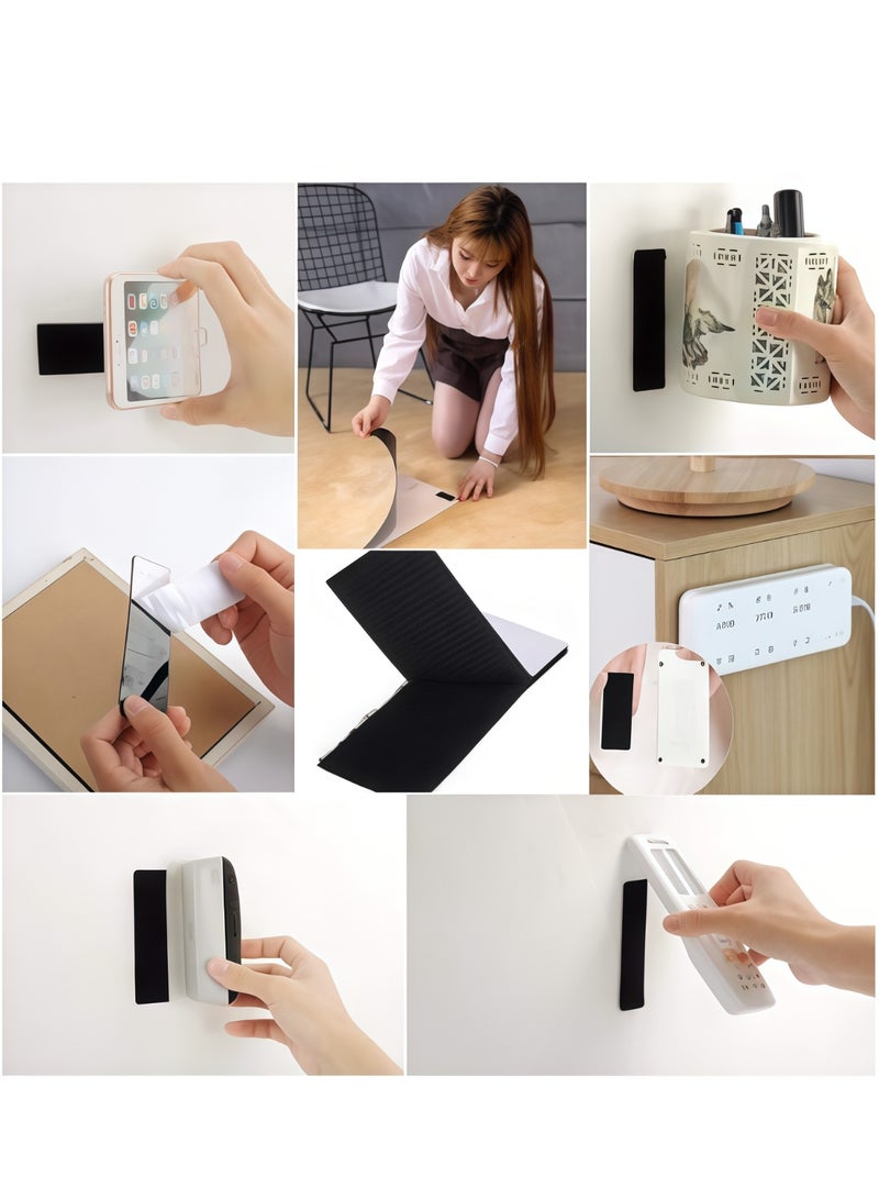 جودة 20 Pcs Hook and Loop Tape Strips, with Adhesive Sticky Back Fastener, Heavy Duty Double Side Mounting Tape Industrial Strength Interlocking Tape for Home School Office, 1.2x4 inch - Image 5