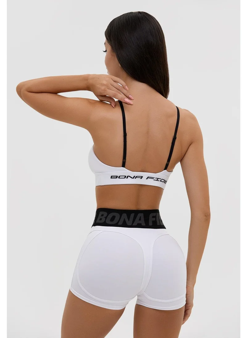 Bona Fide Extra Shorts White Extra High Waist Gym Shorts for Women for Women | Best Price UAE