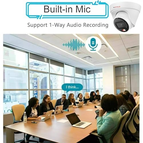 CP PLUS 2MP Full HD IP Indoor Dome Camera | STQC Model | CP-UNC-DA21L3C-LQ | Built-in Audio Mic | Color Night Vision | IR Night Vision | 3.6mm Fixed Lens | PoE | Compatible with NVR, White - Image 3