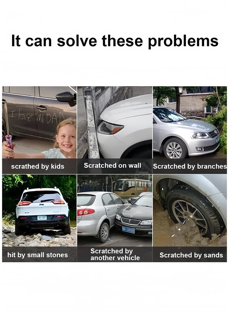 Lee Yon 4 Pcs Scratch Repair Pen for Car/ Motorcycle/ Boat, Car Scratch Remover Pen, Touch Up Paint Pen for Cars (Black,Red,Silver,White, 12ml each) - Image 2