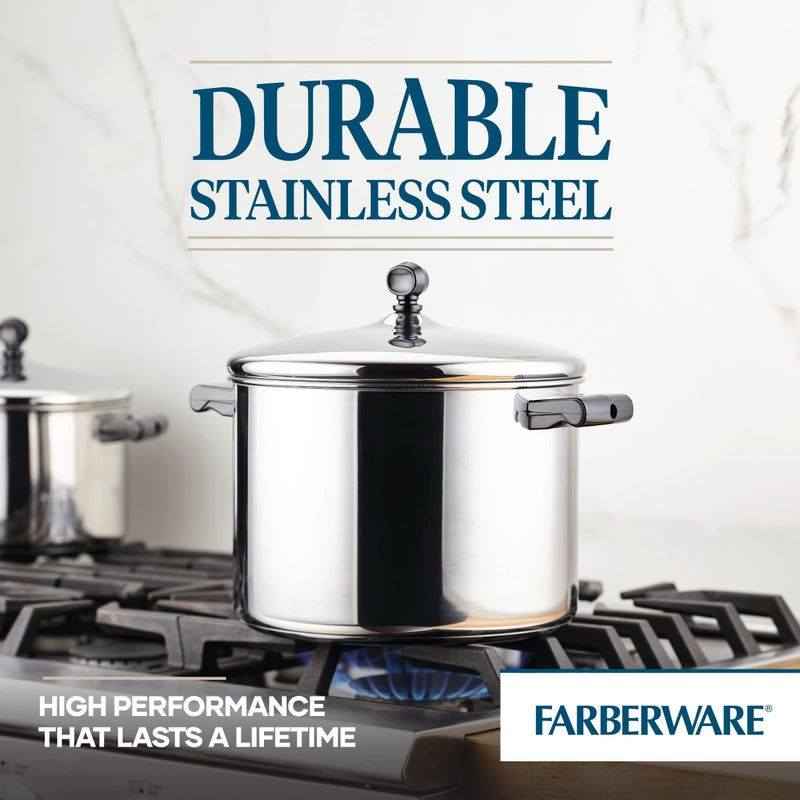 Farberware Classic Stainless Steel 8-Quart Stockpot with Lid, Stainless Steel Pot with Lid, Silver - Image 5