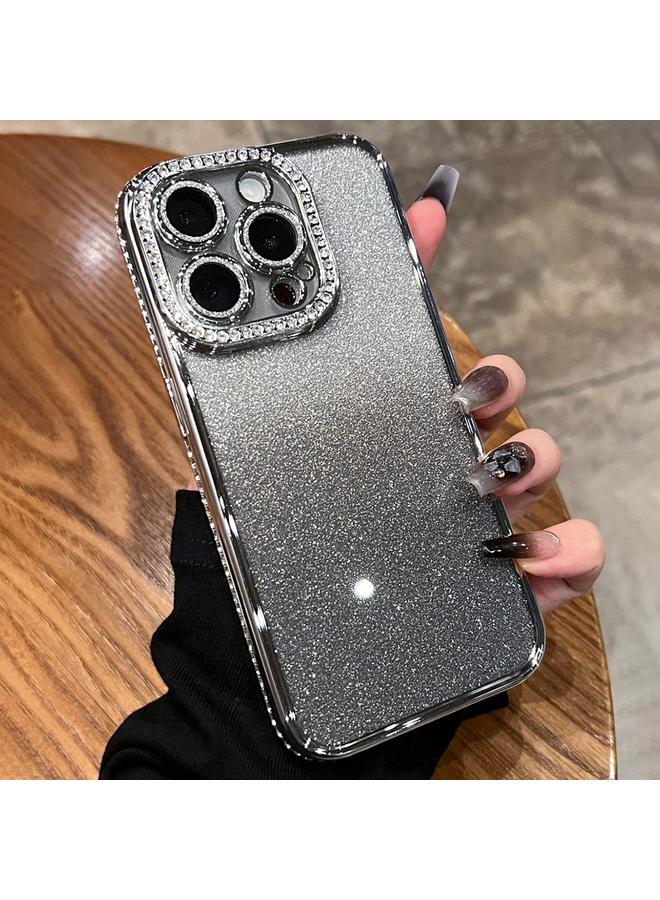 اس-توب جراب لهاتف iPhone 13 Pro مصنوع من مادة TPU اللامعة ذات التدرج الماسي - Image 1