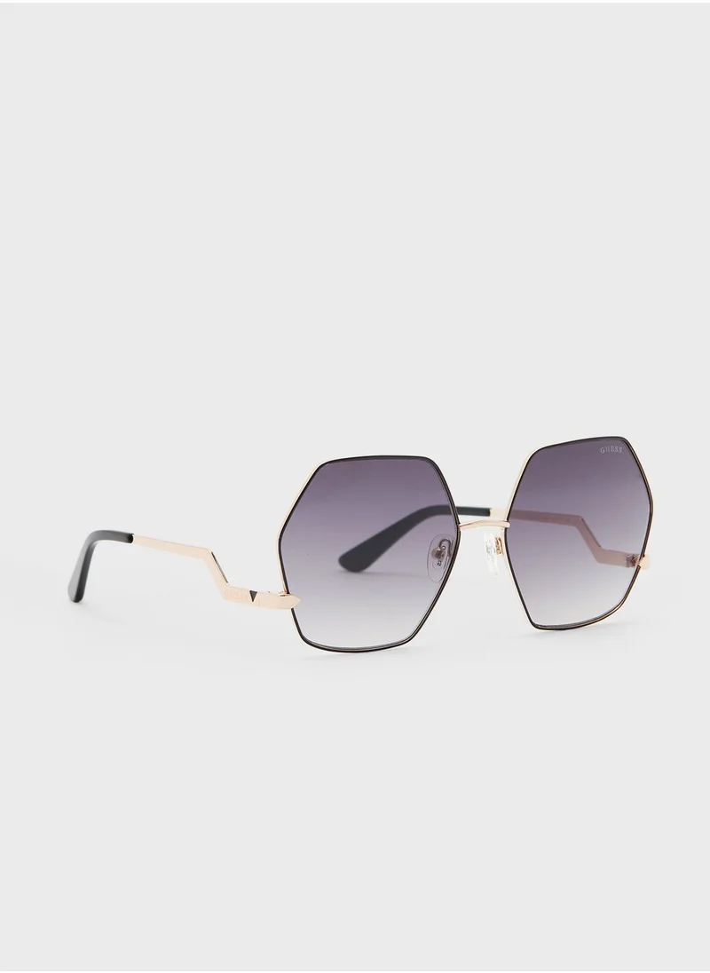 GUESS Octagon Shape Sunglasses