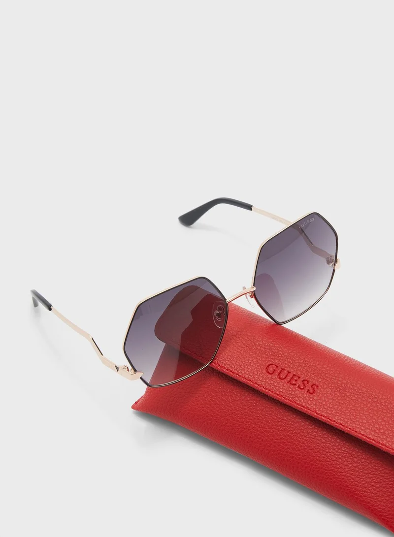 GUESS Octagon Shape Sunglasses