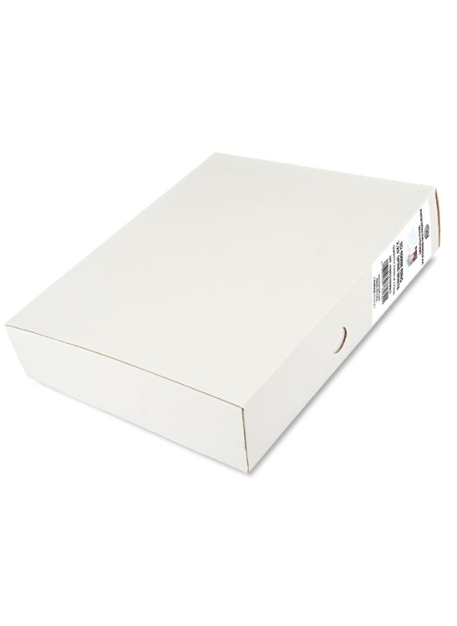 FIS Presentation Binder, A4 Size(210x297mm), 3[D]Ring Type, 40mm Ring Size, 2.25" Inches Spine with Clear PVC Pocket For Easy Insert Your Label Design, Packet of 2 Pieces, White Color-FSBD340DPB/2  - Image 4