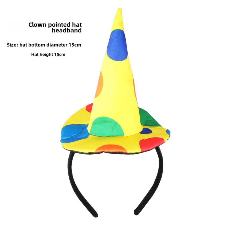 Oversized Bow Tie Clown Prop for Parties One pointed hat hoop 