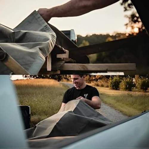 RK Trends Canvas Waterproof Tarpaulin 600 GSM, UV Resistant TARP, Rustproof Reinforced Eyelets Commercial Military Grade, Industrial Tirpal (6Ft X 7.5Ft) - Image 2