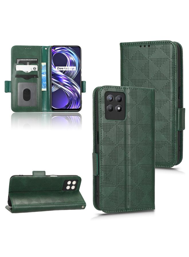 S-TOP Case For Realme 8i Symmetrical Triangle Leather Phone Case - Image 1