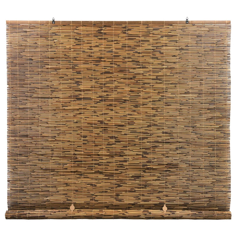 Radiance Cordless Bamboo Blinds - Waterproof Roller Shades for Porch, Patio & Interior Windows - Roll-up Bamboo Shades for Inside Mount - Indoor & Outdoor Privacy Screen - Cocoa, 48"W x 72"L, 3370748E - Image 1