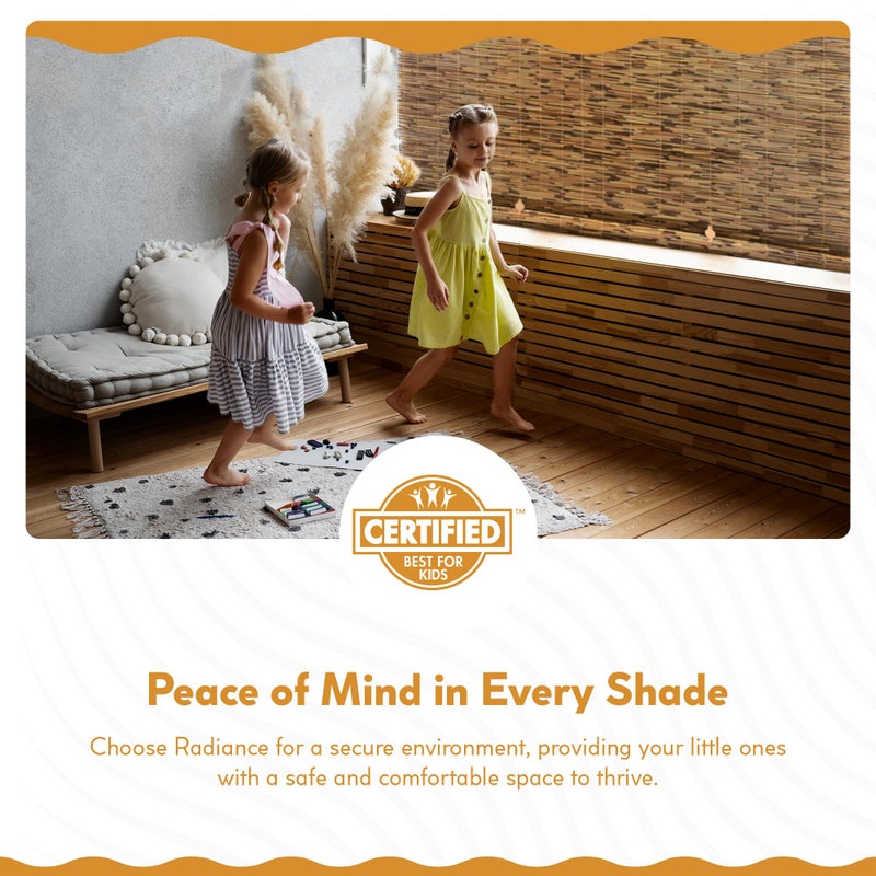 Radiance Cordless Bamboo Blinds - Waterproof Roller Shades for Porch, Patio & Interior Windows - Roll-up Bamboo Shades for Inside Mount - Indoor & Outdoor Privacy Screen - Cocoa, 48"W x 72"L, 3370748E - Image 4