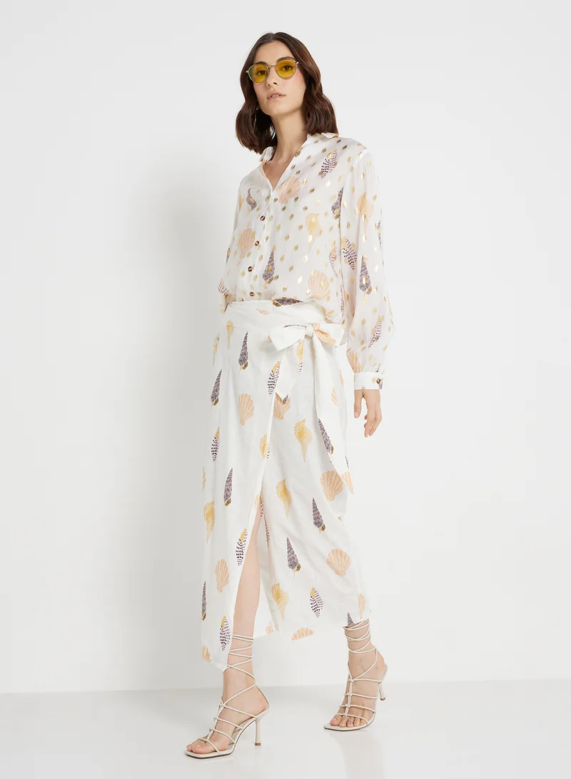 Never fully Dressed Front Slit High Waist Skirt