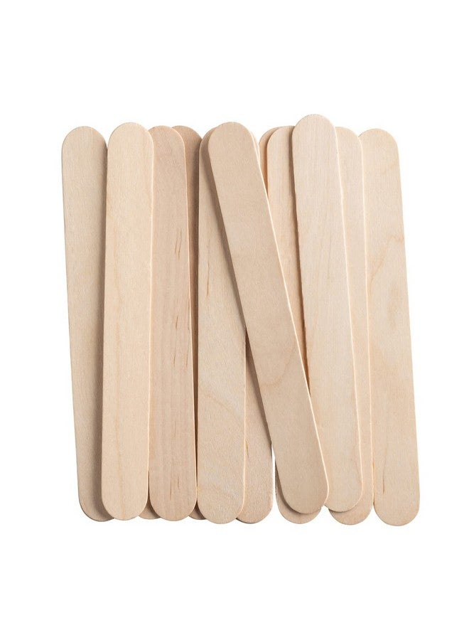 Gusto [100 Count] Jumbo 6 Inch Wooden Multipurpose Popsicle Sticks,Craft, Ices, Ice Cream, Wax, Waxing, Tongue Depressor Wood Sticks (Formerly Comfy Package) - Image 1